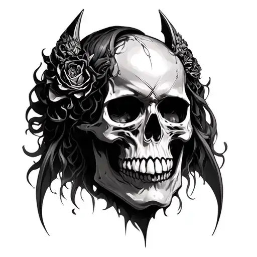 Diablo 4 Lilith Tattoo Skull