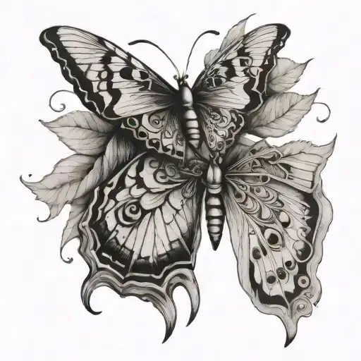 Half Moth And Half Butterfly