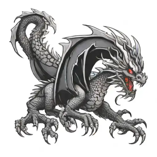 The Black Dragon With Red Eyes