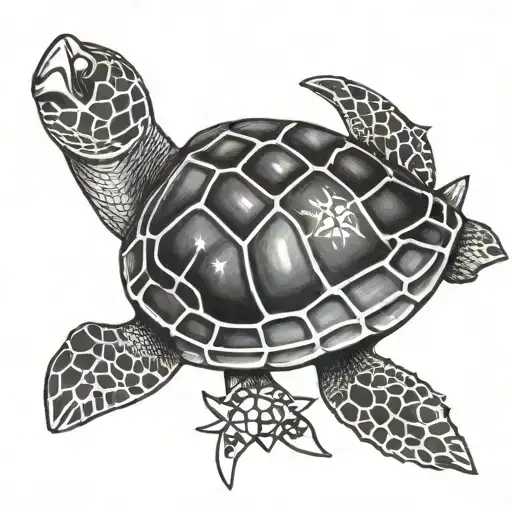 Compass Beach Stars Turtle