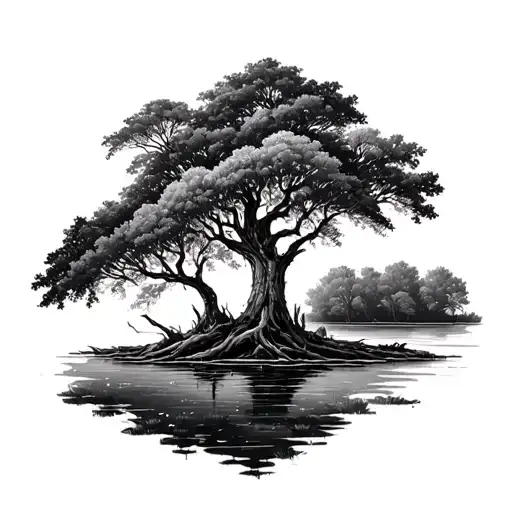 Louisiana Swamp Cypress Tree Multiple