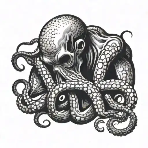 Octopus Strangling Man