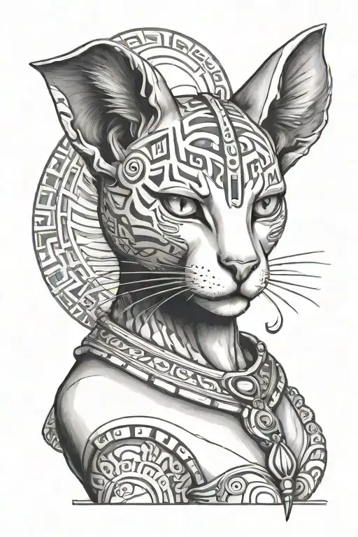 Bastet Side Sitting Female