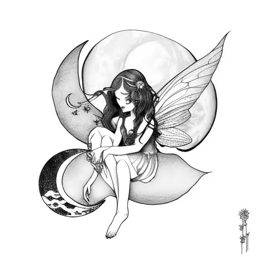 Fairy And The Moon