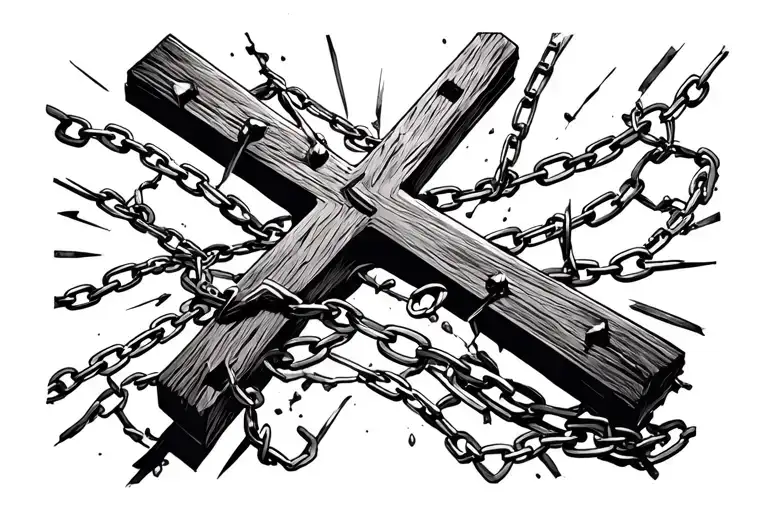Chain Being Broken By The Cross