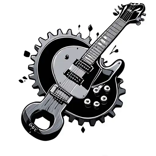 Gear Wrench Guitar Skateboard Nature Music