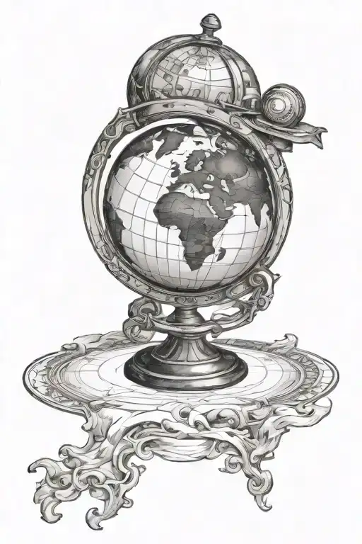 Globe Symbolizing The Client's Lost Friend