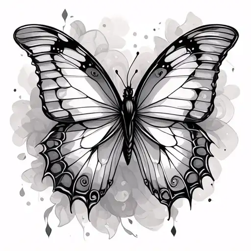 Rainbow And Butterfly