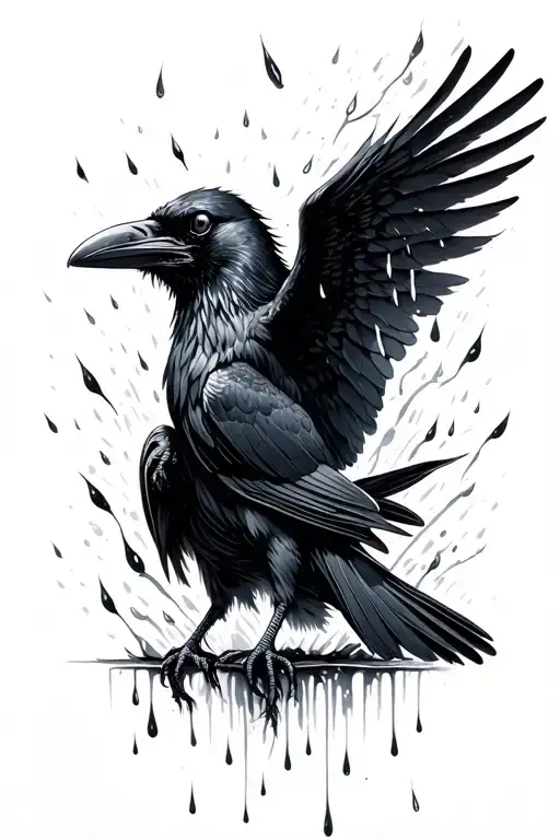 Raven Surrounded My Rain
