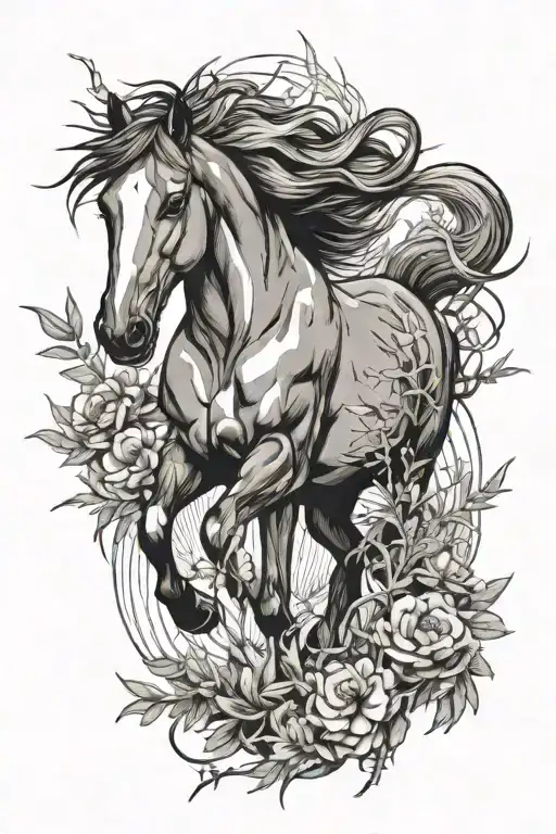 Horse And Sage Brush