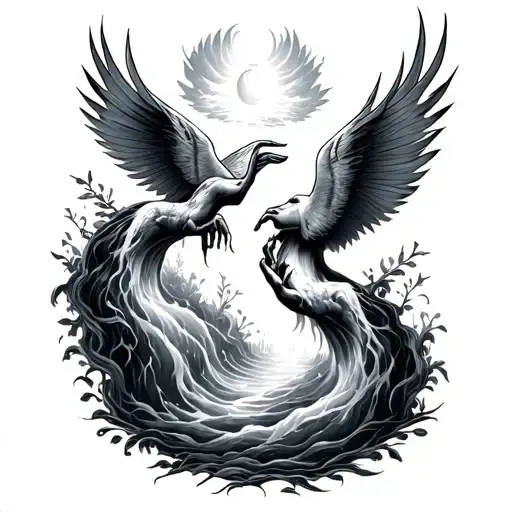 2 Rivers Combing From Heaven And Connecting Into Veins