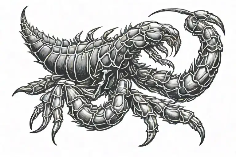 Scorpion With Marijuana