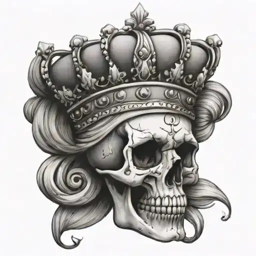 Skull With Crown Female