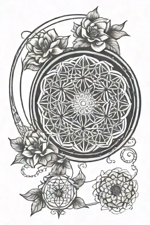 Flower Of Life Moon Phase Reel Intertwined