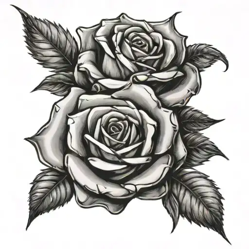 Roses Wrapped In Money