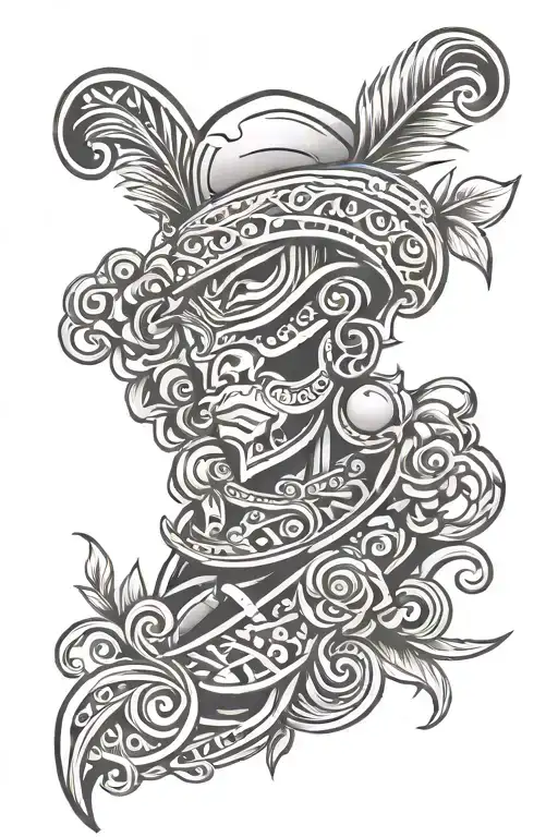 Pastry Chef Tattoo Tribal