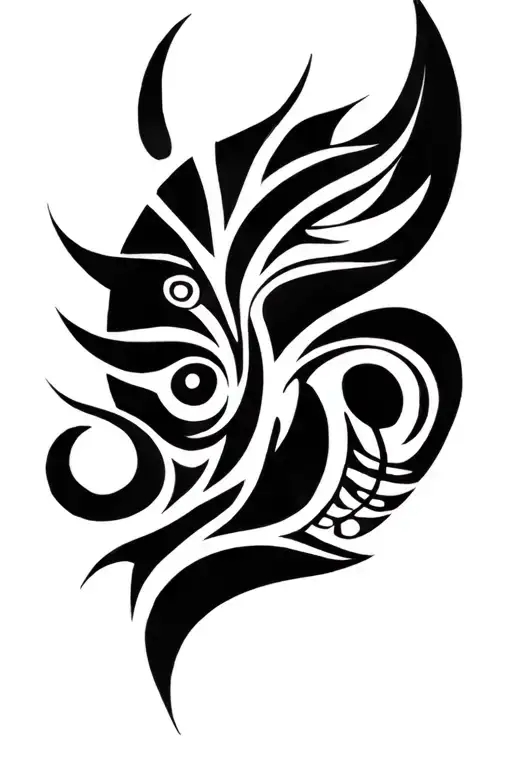 African Tribal Patterns Intertwined