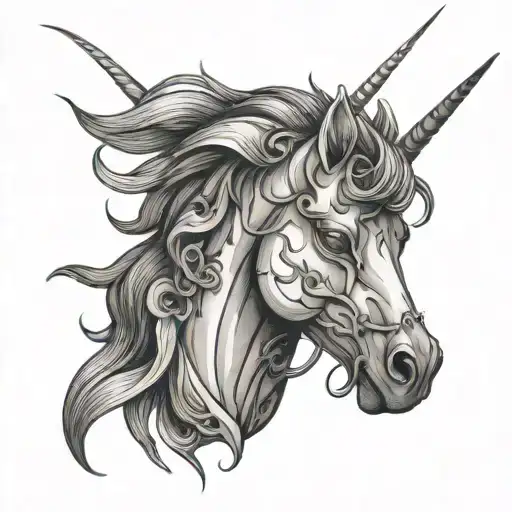 Unicorn Inspired By Batman Symbol