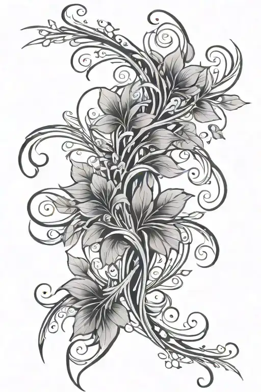 Intersecting Vine Wrapping Around Arm