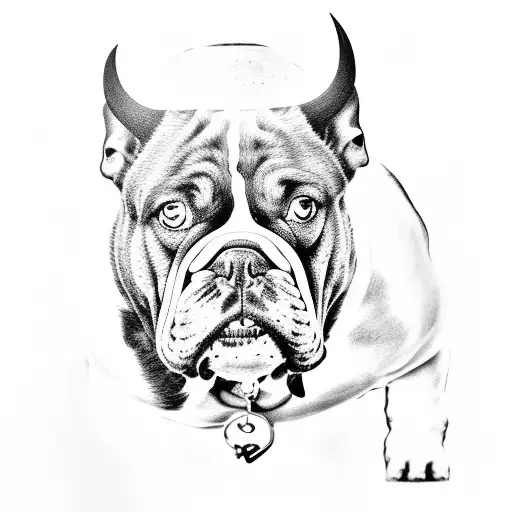 Bull Dog In Boxing Stance