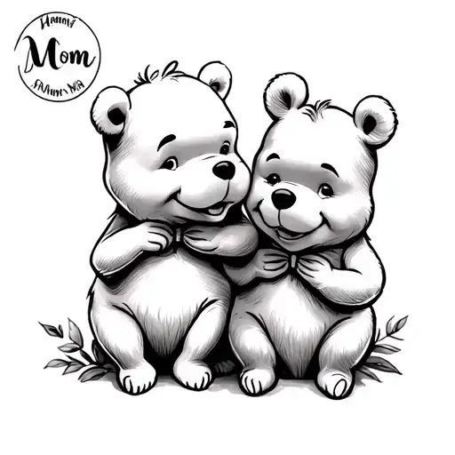 Winnie The Pooh Matching Tattoos For Mom