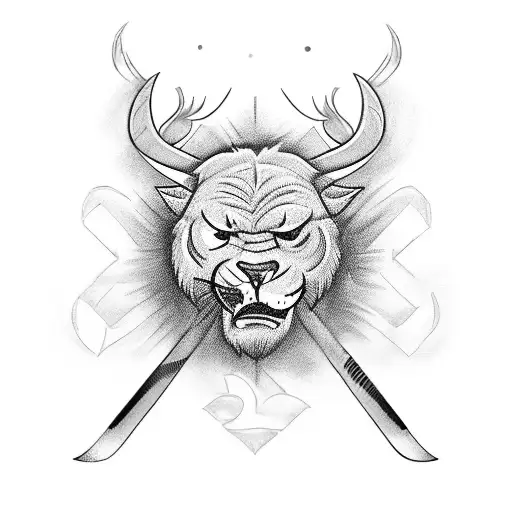 Design A Tattoo That Showcases The Strength And Determination Of A Hockey Coach