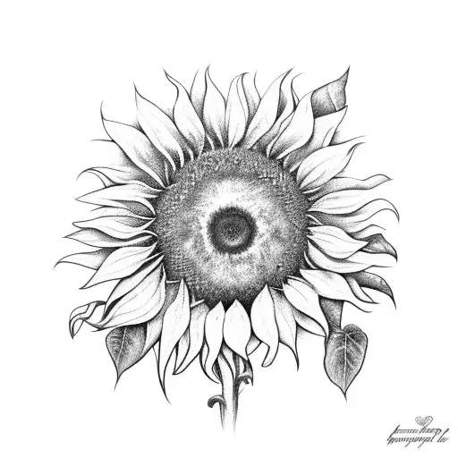 Sunflower Made Of The Name Emma