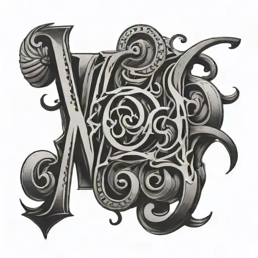 Straight Line Of Letters