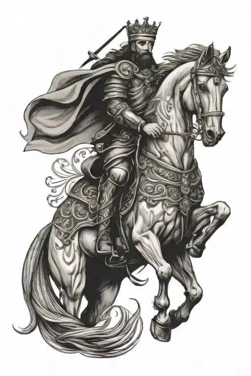 A King On A Horse