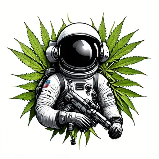 Astronaut High On Weed