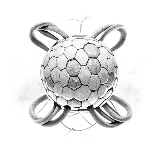 Bible Verse Intertwined With Soccer Ball