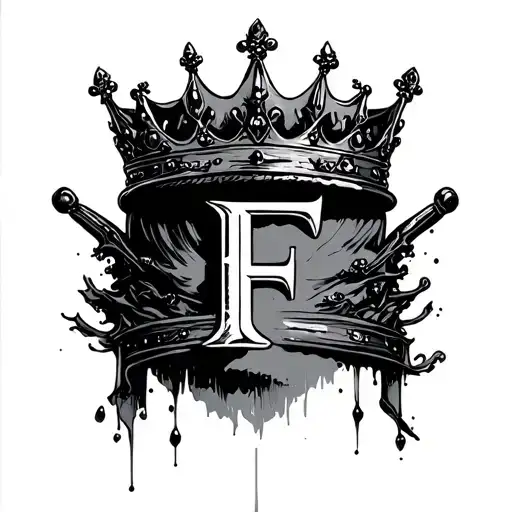 F With Crown