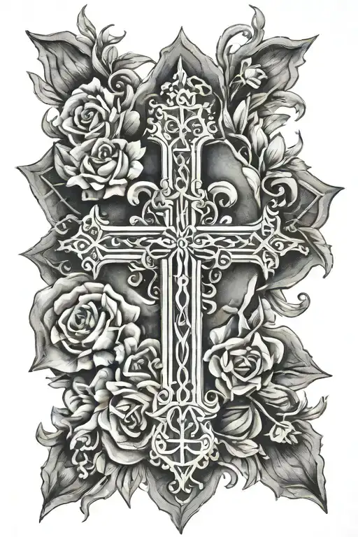 Catholic Cross Realism Style