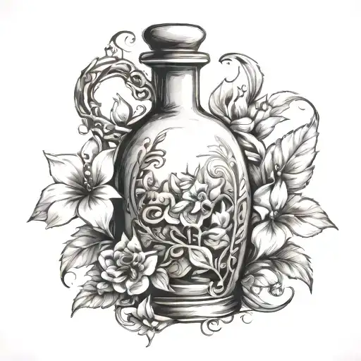 Potion Bottle Flowers Skyrim