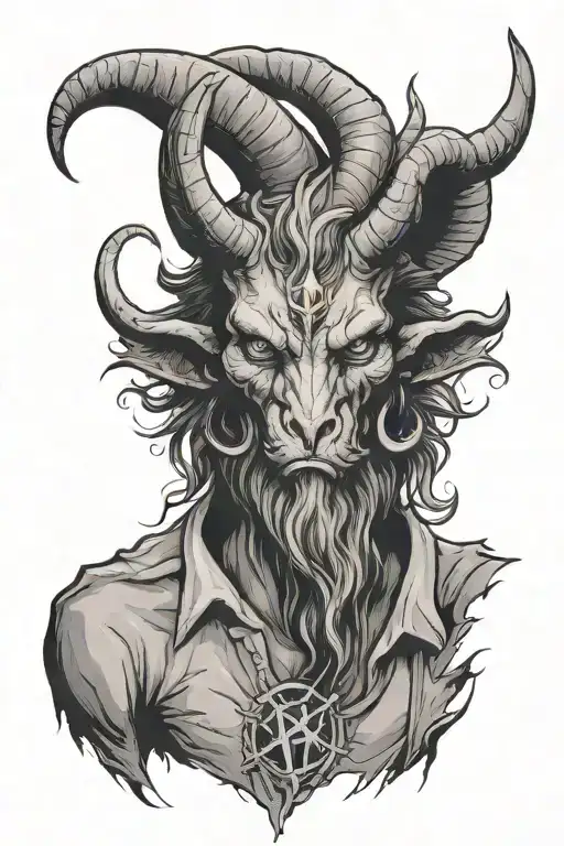 Baphomet Wearing Shirt