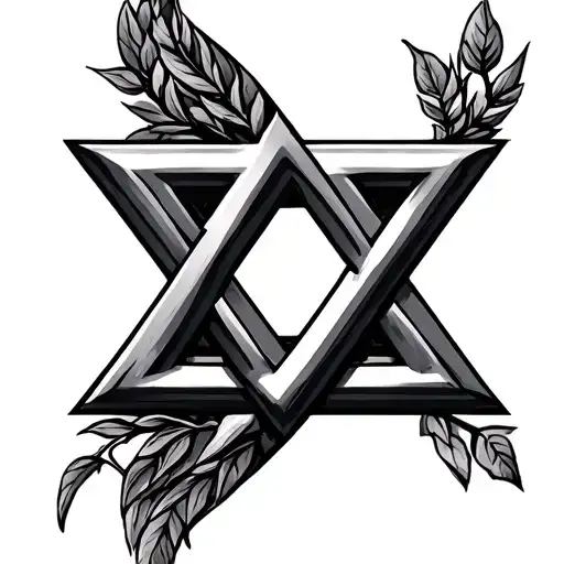 Israel Symbol Intertwined