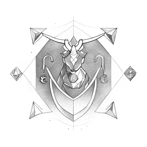 Capricorn Symbol Integrated Into A Cryptocurrency Logo