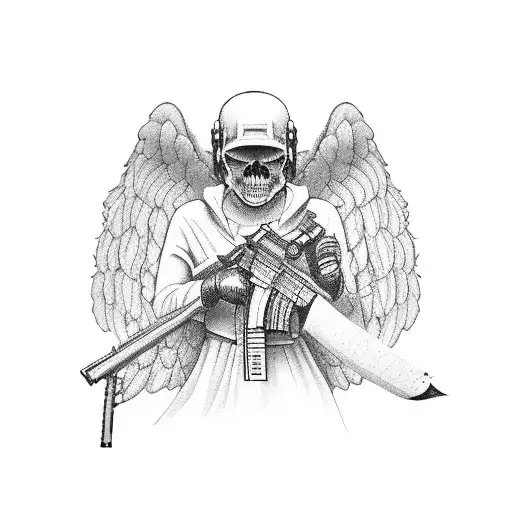 Angel With Firearm