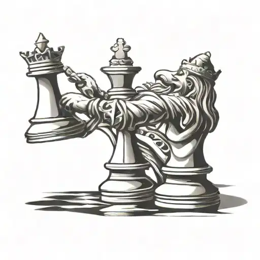 The Pawn Chess With The King Shadow