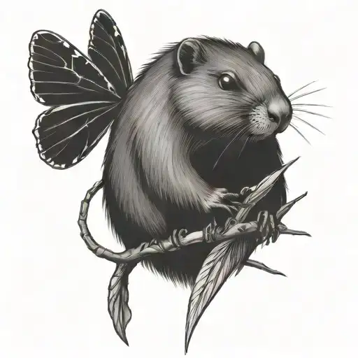 Beaver And Dragonfly