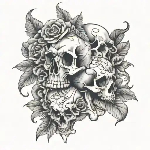 Animal Skulls With Flowers