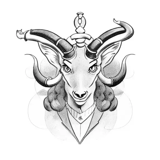 Create A Vintage 1930'S Capricorn Cartoon Character