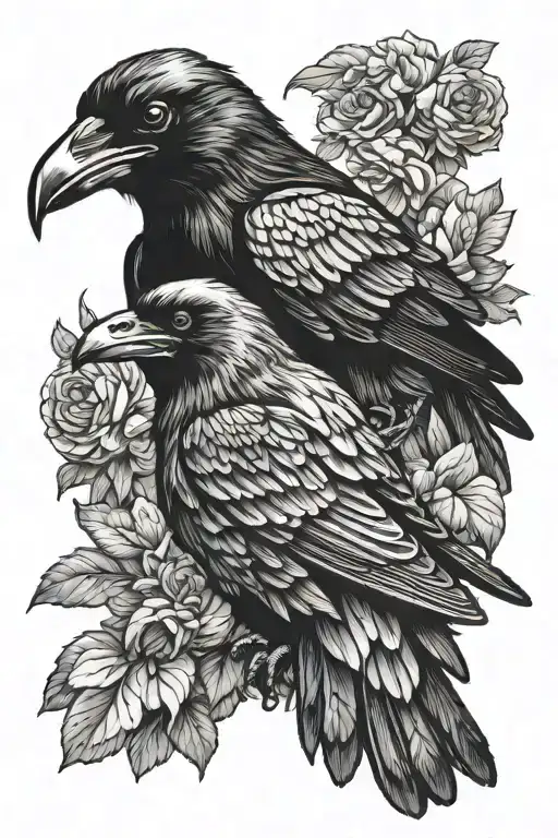 See No Evil Hear No Evil Raven Flying