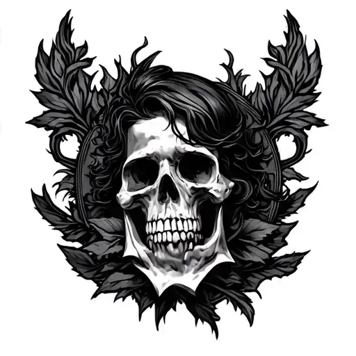 The Sin River Gothic Dark Tattoo Design