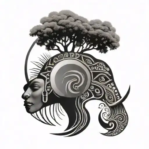 African Tribal Moon