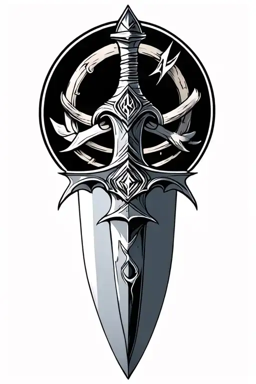 Dagger With Runes