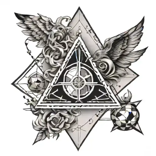 Alchemy Symbols Forming A Geometric Pattern Around The Philosopher's Stone Alchemy Symbol