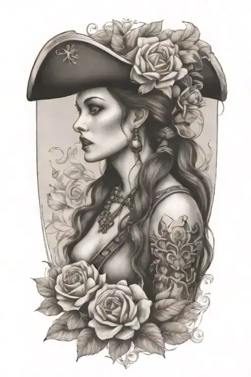 Floral Female Pirate