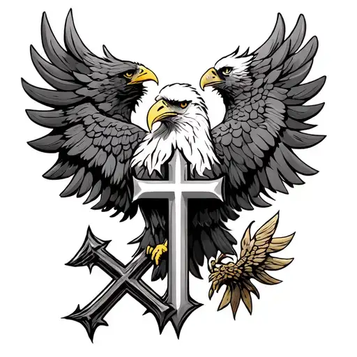 Maltese Cross And Eagle
