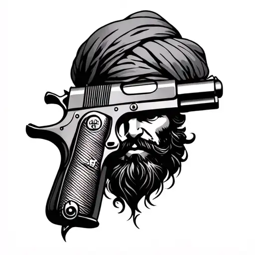 Sikh And 1911 Gun